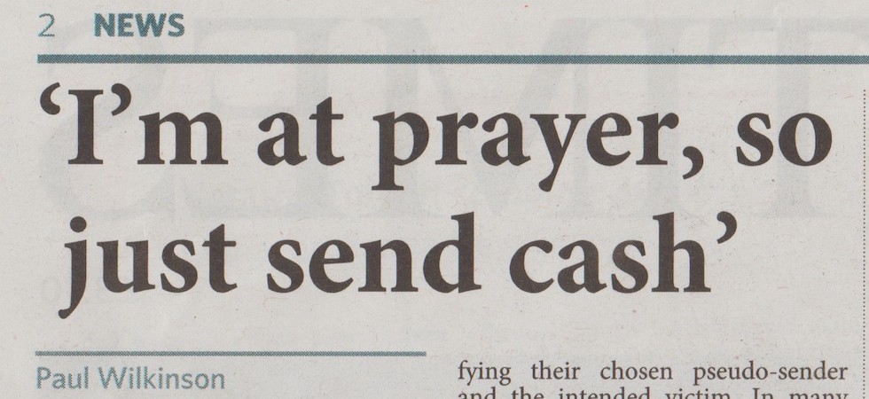 Scam Headline